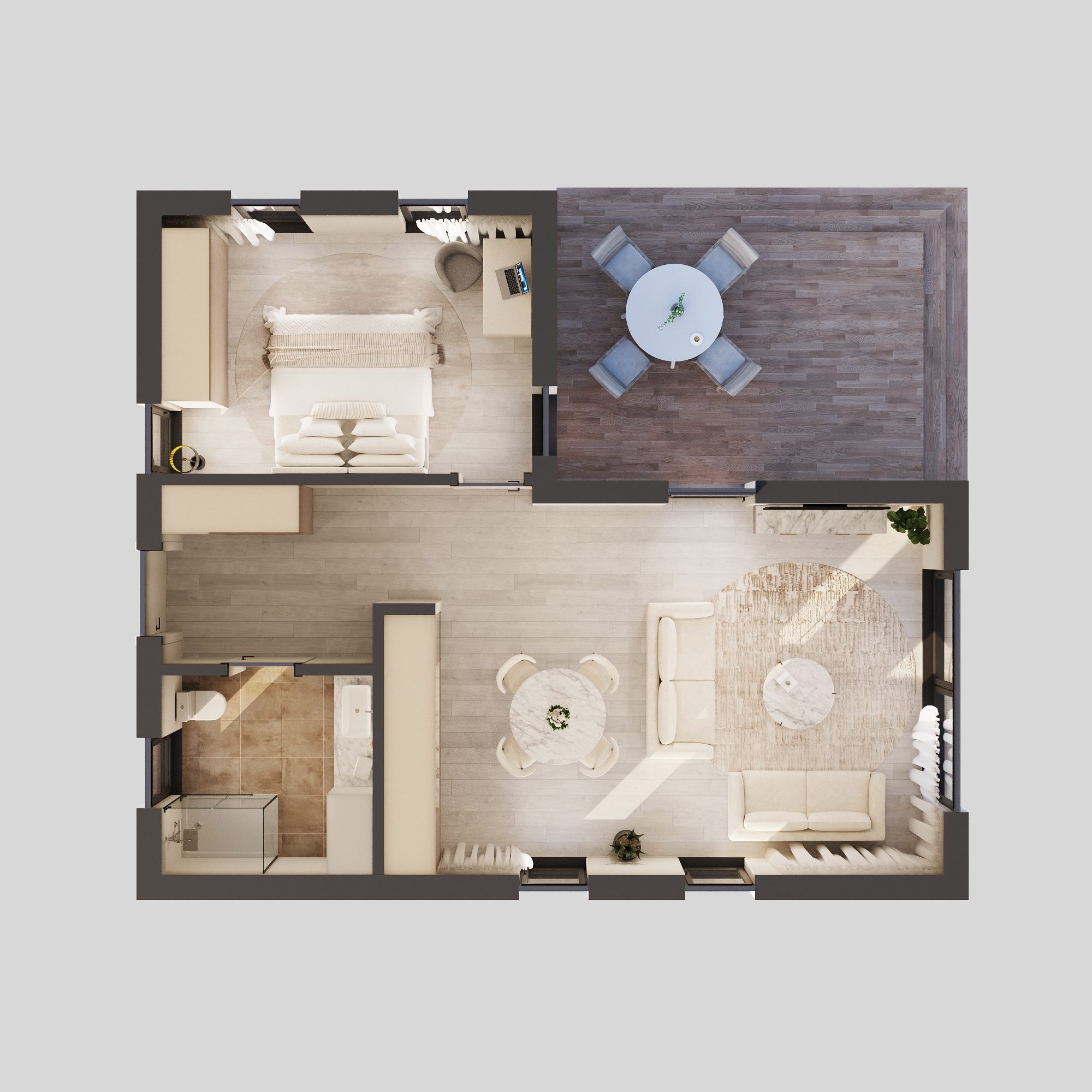 L-Shape XS Layout Plan