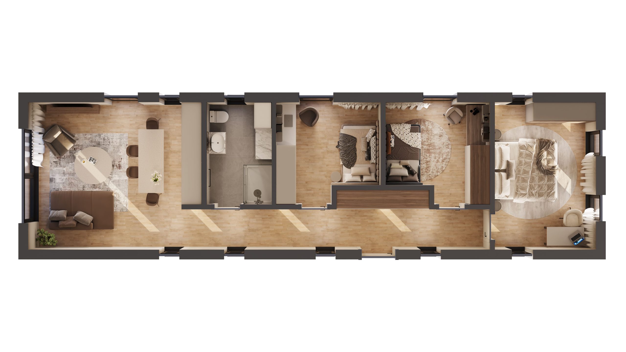 R-Shape XL Layout Plan